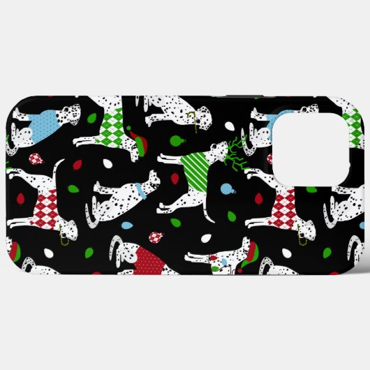 Noël Dalmatien Coque-Mate coque iphone (Verso (horizontal))