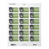 Noël Damask Étiquettes de adresse - ou Merci (Feuille entière)