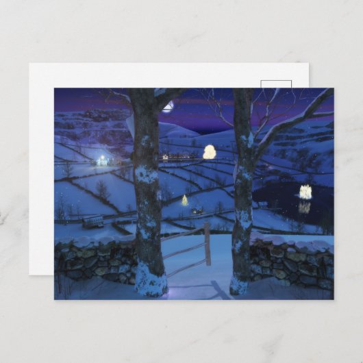 Noël dans la carte postale Glen (Devant / Derrière)