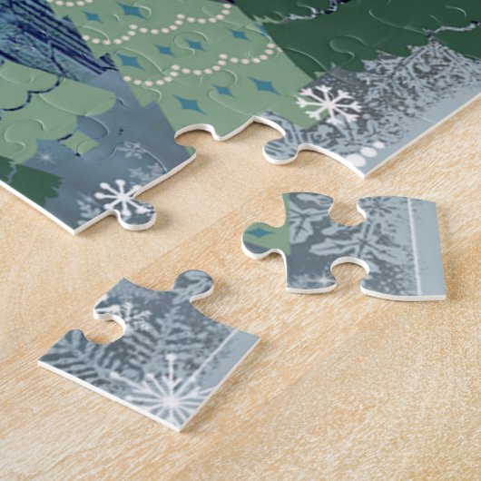 Noël dans la forêt Design Jigsaw Puzzle (Côté)