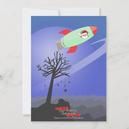 Noël dans le Carte photo spatial (Dos)