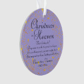 Noël Dans Le Ciel Mémorial Purple Or Photo (devant)