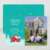 Noël dans notre nouveau Carte photo de vacances (Devant / Derrière)