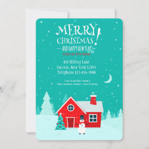 Noël dans notre nouvelle carte de vacances