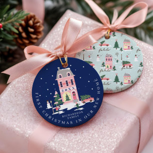 Noël Dans Nouveau Accueil Ville Mignonne & Pink Re
