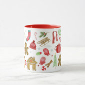 Noël dans une tasse avec des illustrations de Noël (Centre)