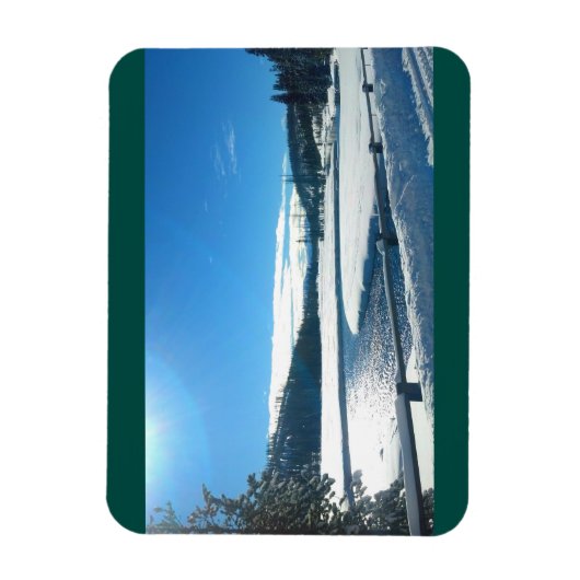 Noël dans Yellowstone Photo Magnet (Vertical)