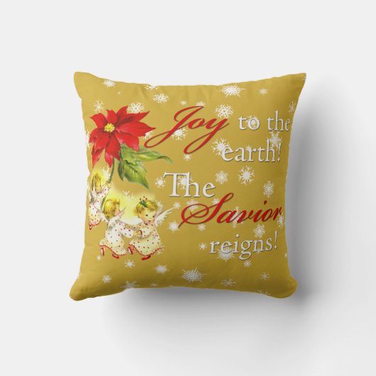 Noël Danse Bébé Anges Coussin de Noël (Verso)