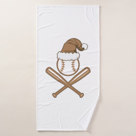 Noël de baseball (Serviette de bain)