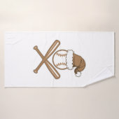 Noël de baseball (Serviette de bain)
