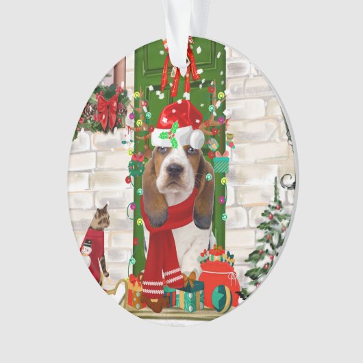 Noël de Basset Hound (devant)