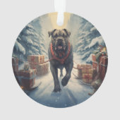 Noël de Cane Corso, cadeau de mémorial pour chien, (dos)