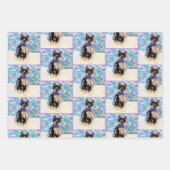 Noël de Cowboy - Chat / Kitten Papier à envelopper (Devant)