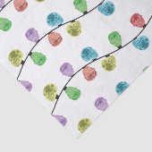 Noël de crâne allume le papier de soie de soie (Détail)