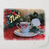 Noël de Engelen hebben gezegd Folie Feestdagen Briefkaart (Voorkant)