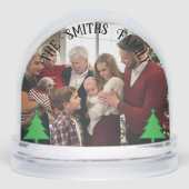 Noël de famille - 2 Photos, Nom Personnalisé (Avant)