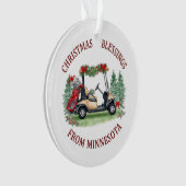 Noël de golf dans les vacances du Minnesota (devant)