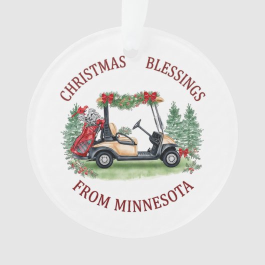 Noël de golf dans les vacances du Minnesota (devant)
