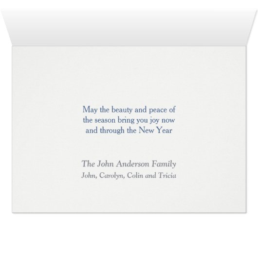 Noël de Idaho Deer Christmas Card (Intérieur Horizontal (Bas))