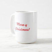 Noël de jument ! Grosse Mug de cheval drôle (Devant gauche)