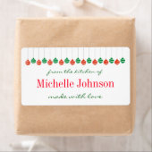 Noël De la cuisine des étiquettes de cuisine maiso (En situation)