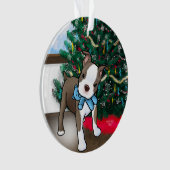 Noël de la marionnette de Boston Terrier (devant)