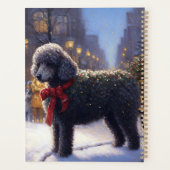Noël de la saison festive du Caniche (Dos)