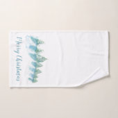 Noël de l'hiver de la neige de forêt (Serviette à main)