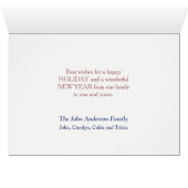 Noël de l'ours couché et renne (Intérieur Horizontal (Bas))