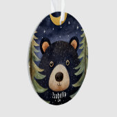 Noël de l'ours noir personnalisé (devant)