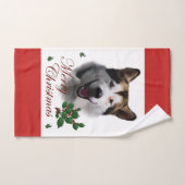 Noël de Malamute en Alaska (Serviette à main)