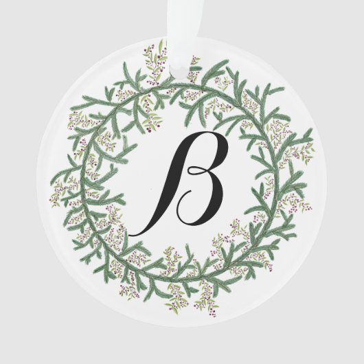 Noël de Monogram Wreath (devant)