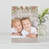 Noël de Noël de Chérish Deux Cartes photos (Debout devant)