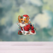 Noël de Noël Éclairage Père Noël Papillon Chien (Neutre)