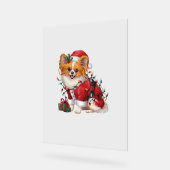 Noël de Noël Éclairage Père Noël Papillon Chien (Angle)