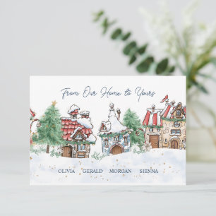 Noël De Notre Maison À Votre Carte De Boîtier