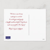 Noël de notre nouvelle carte postale (Dos)