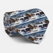 NOËL DE PAYS : VACHES : ART : CRAVATE (Roulé)