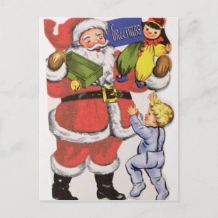 Noël de père, carte de Noël victorienne