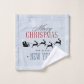 Noël de Santa and his Flying (Gant de toilette)