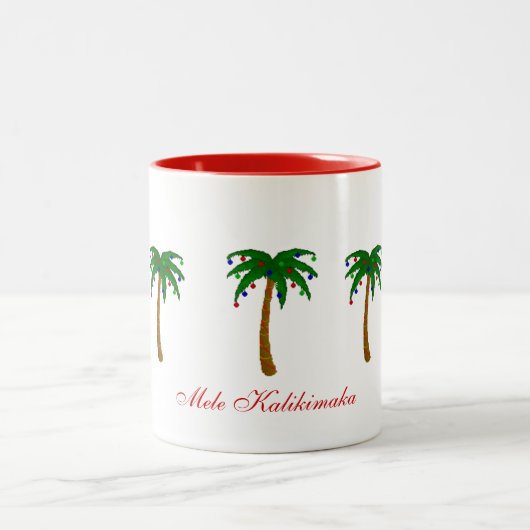 Noël de tasse de café Joyeux/Mele Kalikimaka (Centre)