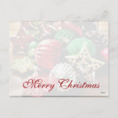 Noël de vacances ornemente des cartes postales de (Dos)