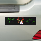 Noël/Décembre Juste Marié I Bumper Sticker (En voiture)
