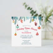 Noël décoration vacances maison ouverte invitation (Debout devant)
