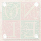 Noel Decorative Holiday Glazen Onderzetter (Achterkant)