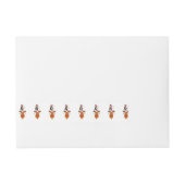 Noel Deer Bells Bauble Rudolf Sneeuwvlokken Kerstm Adreslabel Wikkel (Voorkant)