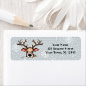 Noël Deer Étiquettes de retour (En situation)