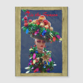 Noël Derby Casquette Balls colorés Carte magnétiqu (Devant)