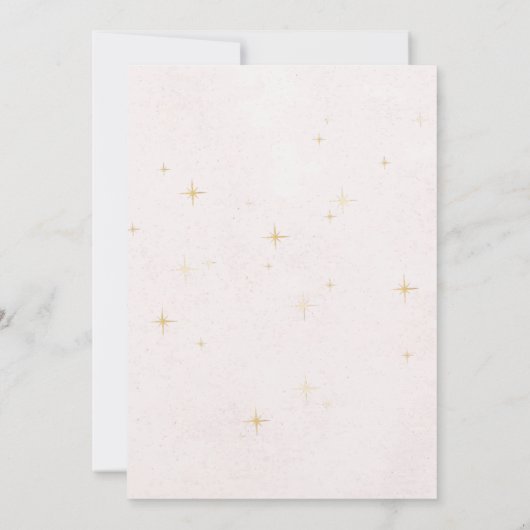 Noël des arbres roses Invitation (Dos)