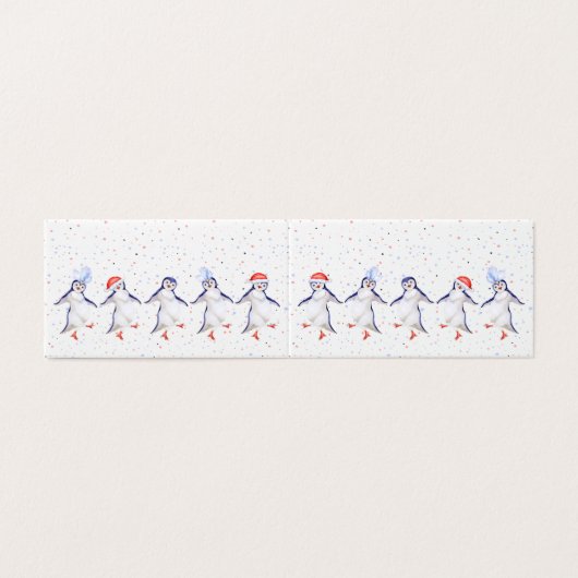 Noël des mignons pingouins dansants (Outside Unfolded)